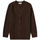 YMC Men's Kurt Knit Cardigan in Brown