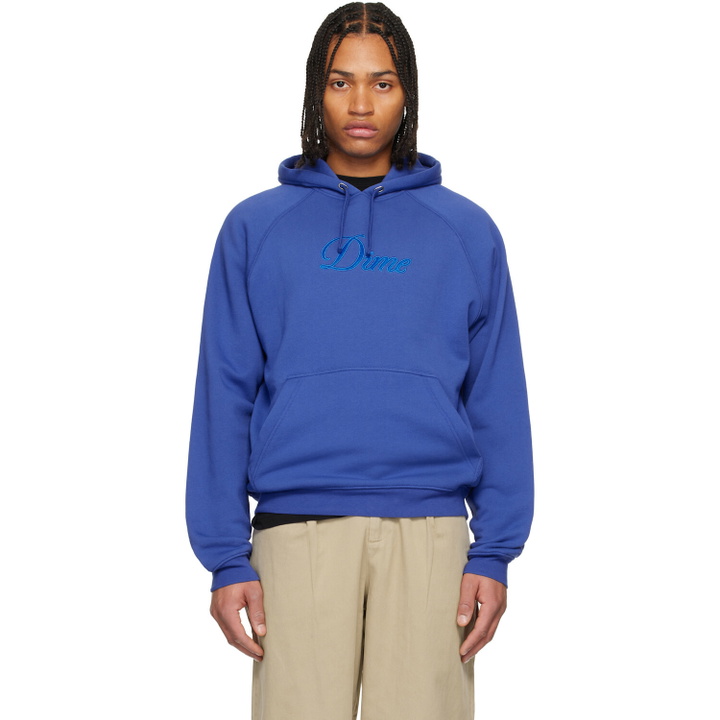 Photo: Dime Blue Cursive Hoodie