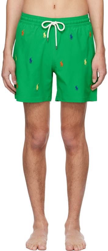 Photo: Polo Ralph Lauren Green Traveler Swim Shorts