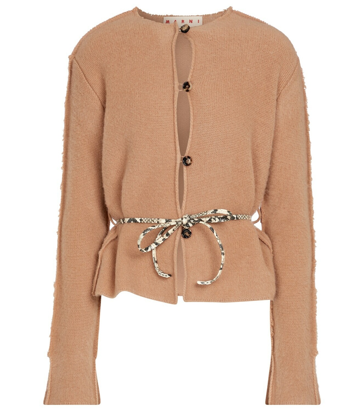 Photo: Marni - Belted wool and cashmere cardigan