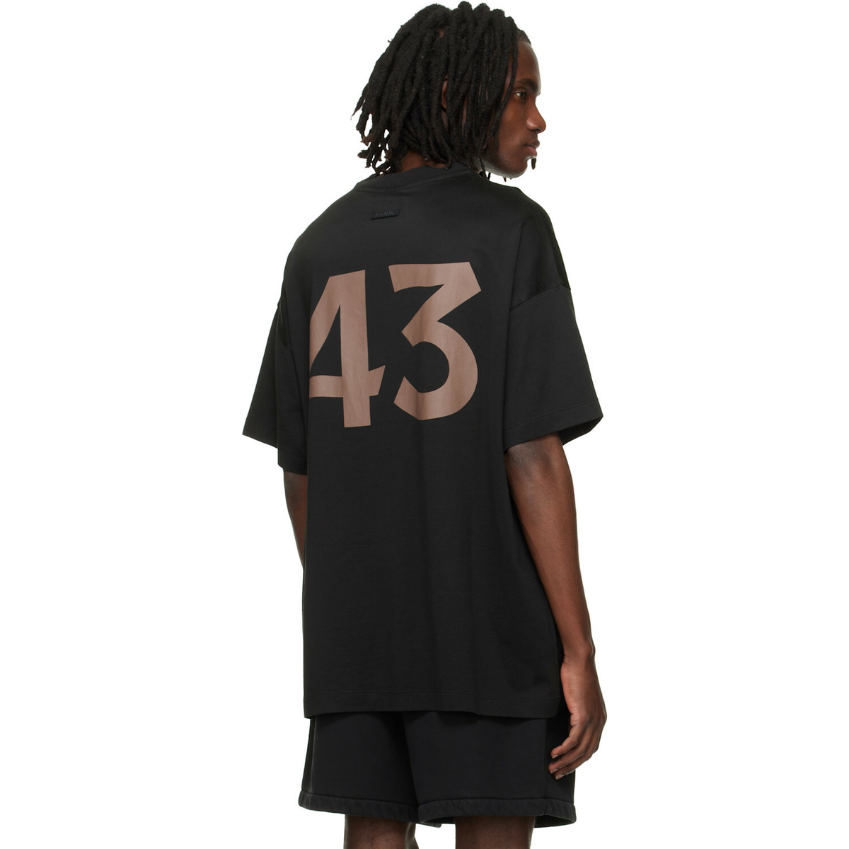 Fear of God Black Cotton Rayon '43' T-shirt