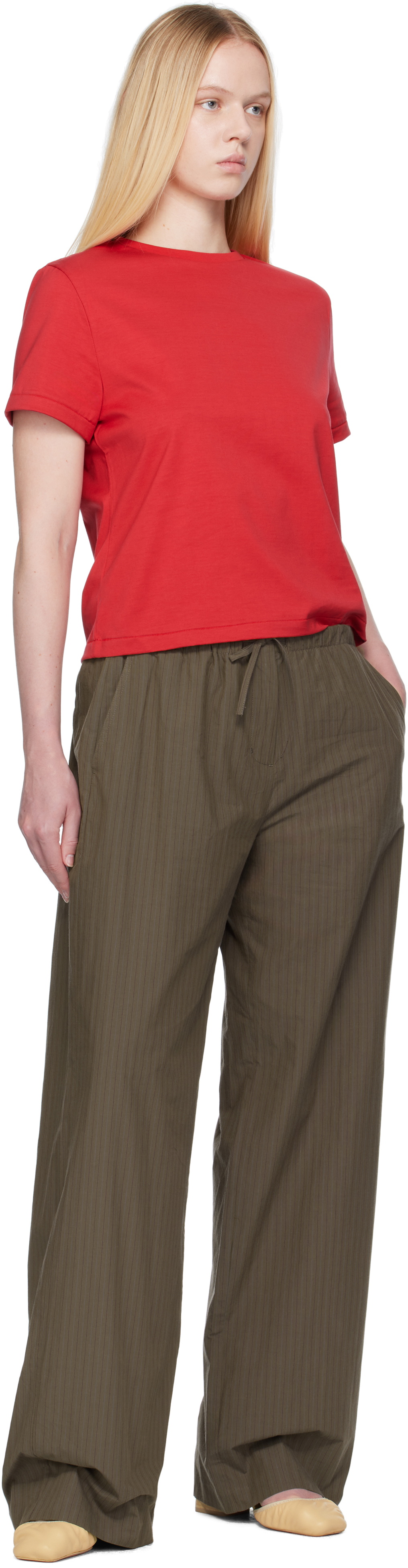 AMOMENTO Red Basic T-Shirt