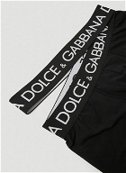 Dolce & Gabbana - Logo Waistband Boxer Briefs in Black
