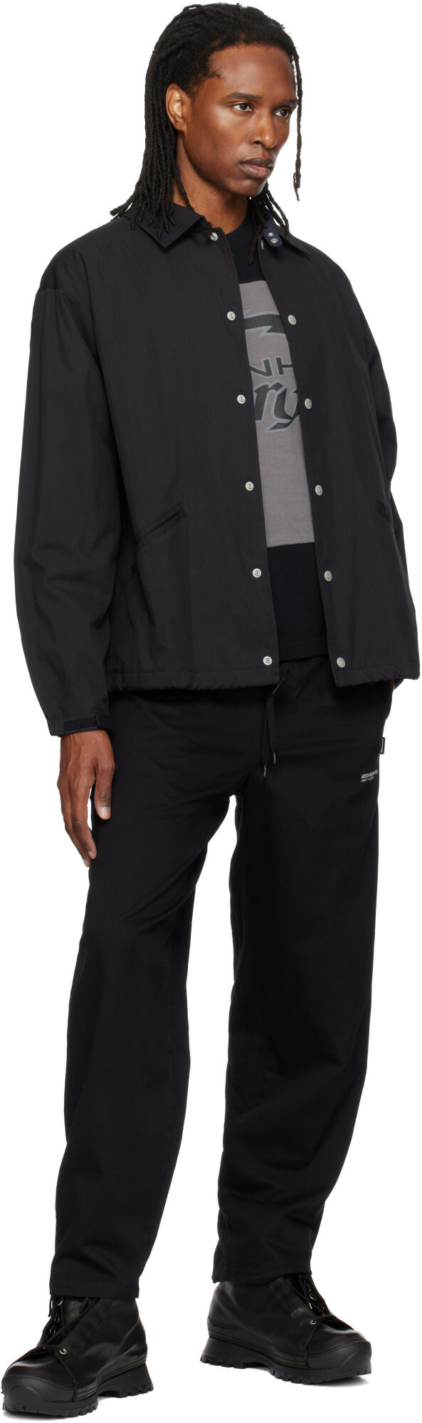 Neighborhood Black Classic Windbreaker Jacket