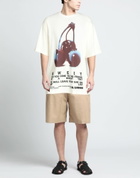 Jil Sander Mens T-shirt Ivory