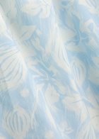 Desmond & Dempsey Alma Fig Printed Cotton Pyjama set Blue And White