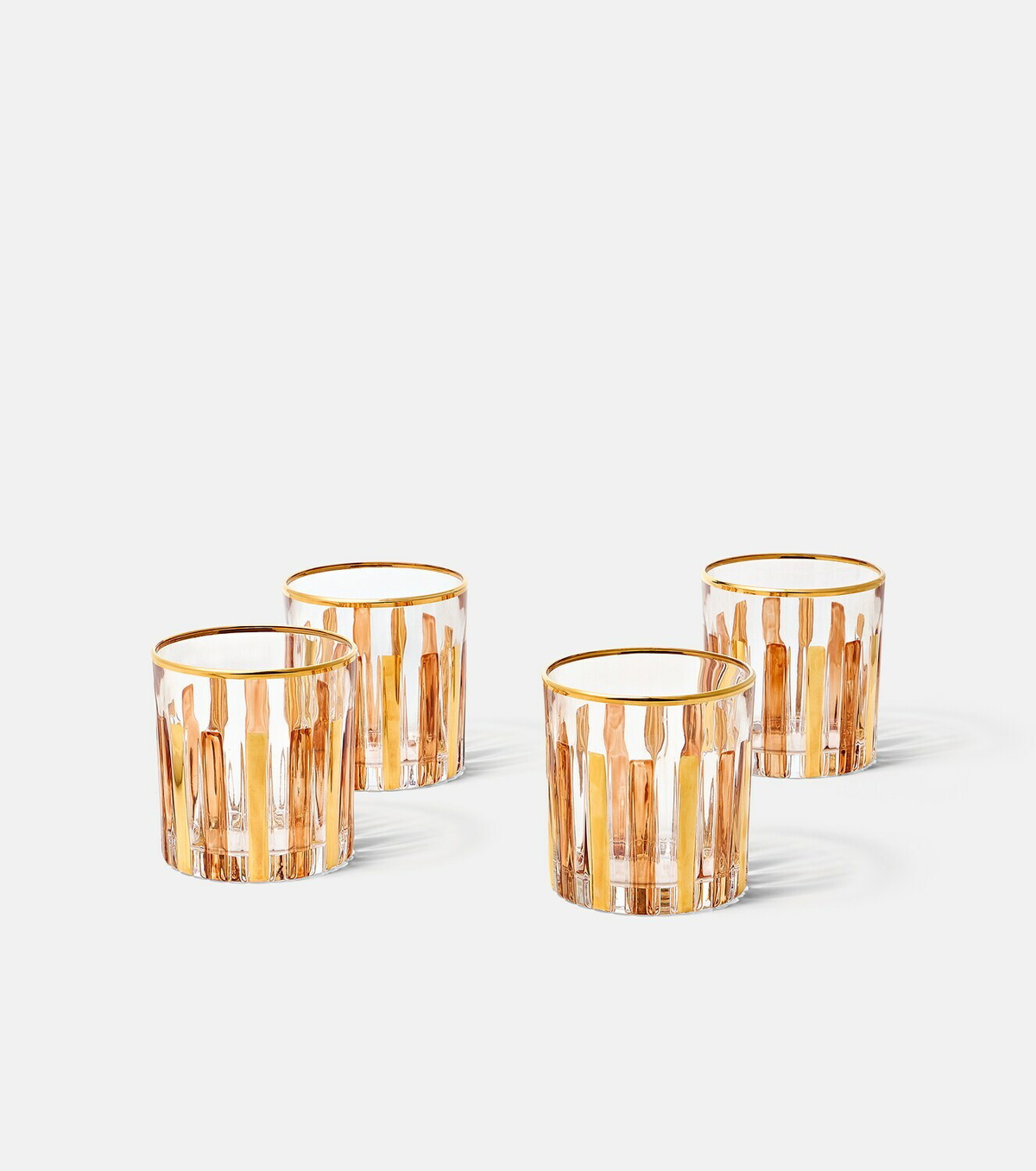 Les-Ottomans Set of 4 glass water tumblers