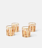 Les-Ottomans Set of 4 glass water tumblers