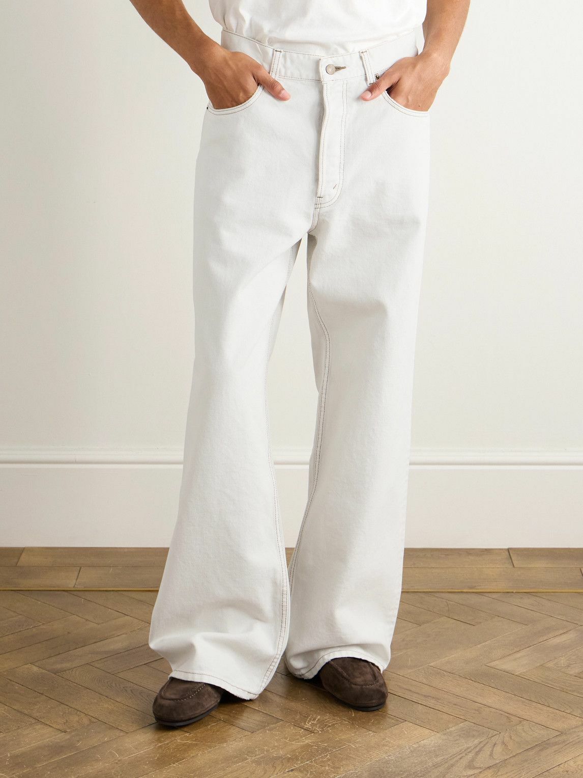 CELINE - Wide-Leg Jeans - White