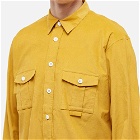 DIGAWEL Men's 2 Pocket Cord Overshirt in Mustard