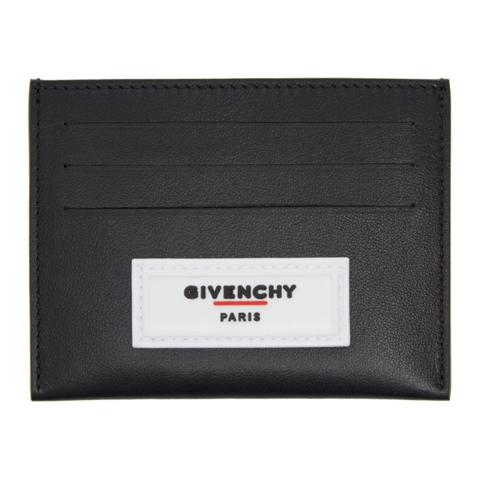 Photo: Givenchy Black Rubber Logo Card Slot