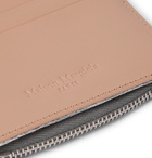 Maison Margiela - Distressed Suede Bifold Cardholder - Gray