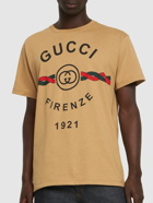GUCCI - Logo Printed Cotton T-shirt