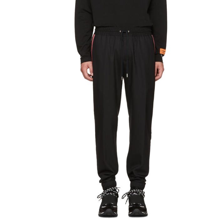 Photo: Givenchy Black Iconic Band Jogger Trousers