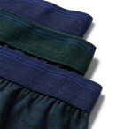 Schiesser - Lorenz Three-Pack Stretch Cotton and Modal-Blend Boxer Briefs - Multi