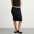 SKIMS Women's Smooth Lounge Midi Skirt in Obsidian