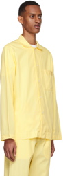 Tekla Yellow Organic Cotton Pyjama Shirt
