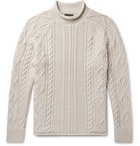 J.Crew - Cable-Knit Cotton Rollneck Sweater - Men - Cream