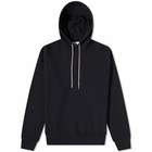 Jil Sander Men's Popover Hoody in Black