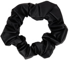 Opening Ceremony Black Faux-Leather Giant Scrunchie