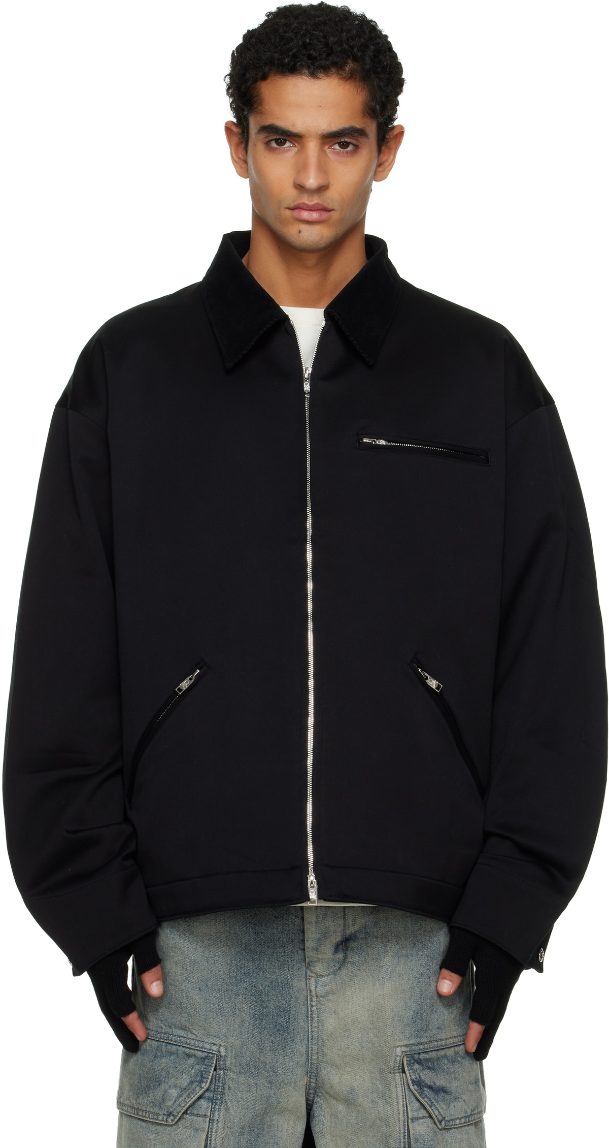 mastermind JAPAN Black Aviator Jacket
