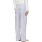 Tekla Blue & White Poplin Pyjama Pants