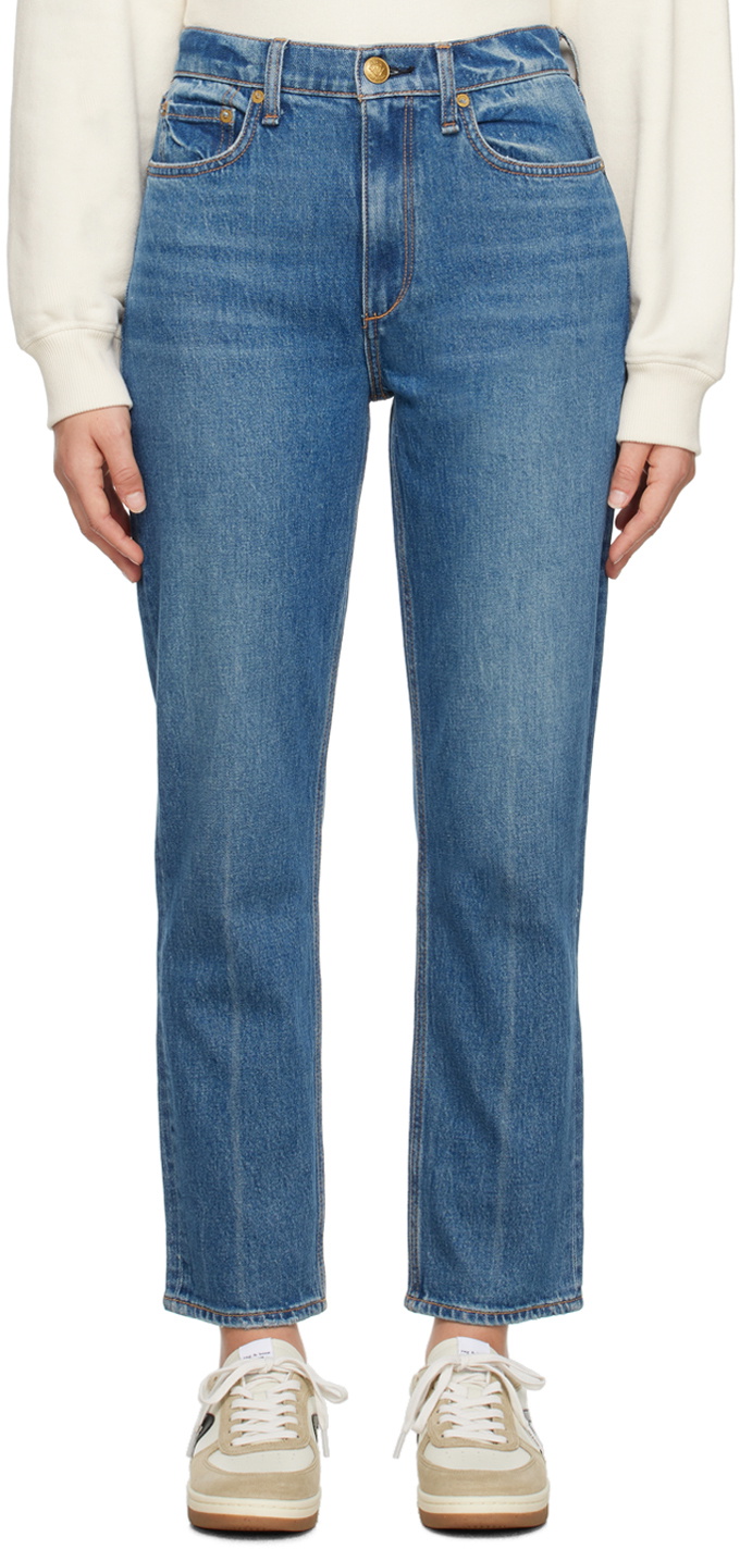 rag & bone Women's Wren Slim Jeans, Ella, Blue, 23 at  Women's Jeans  store