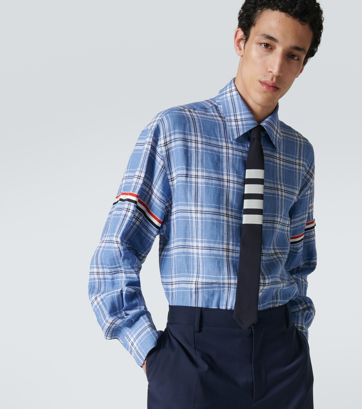 Thom Browne 4-Bar wool tie