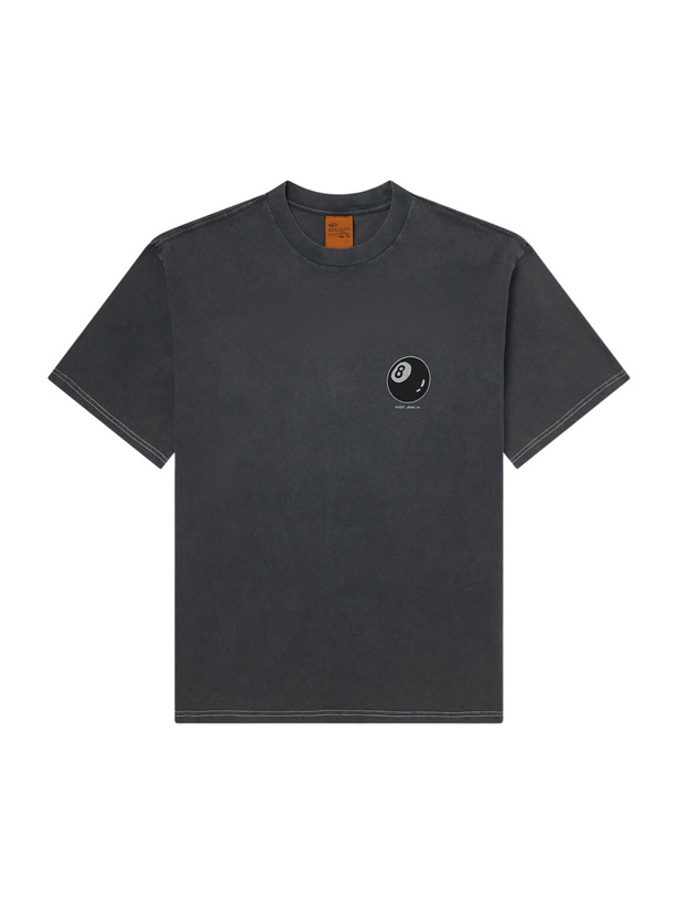 Photo: Nudie Jeans - Koffe Knock-Topus Printed Organic Cotton-Jersey T-Shirt - Gray