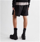 RICK OWENS - Phlegethon Cotton-Blend Drawstring Shorts - Black