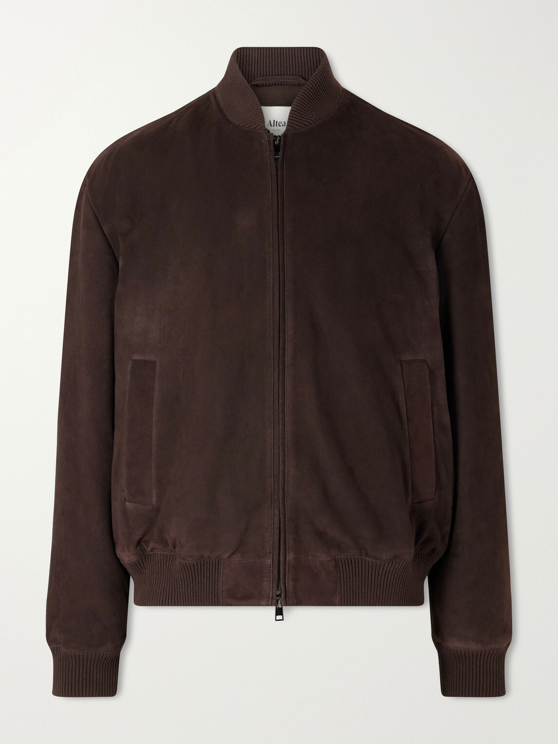 Altea - Suede Blouson Jacket - Brown