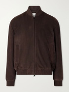 Altea - Suede Blouson Jacket - Brown