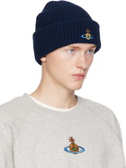 Vivienne Westwood Navy Sporty Beanie