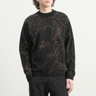 ROA Men's Ryli Cotton Knit Crewneck in Black