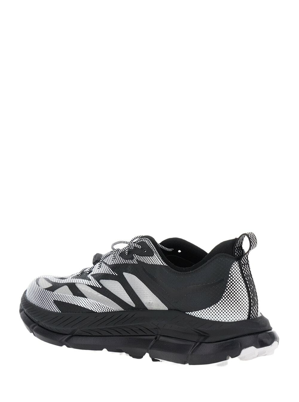 Hoka mafate Speed 4 Lite Black Low Top Sneakers With Mesh Panels In Tech Fabric Unisex