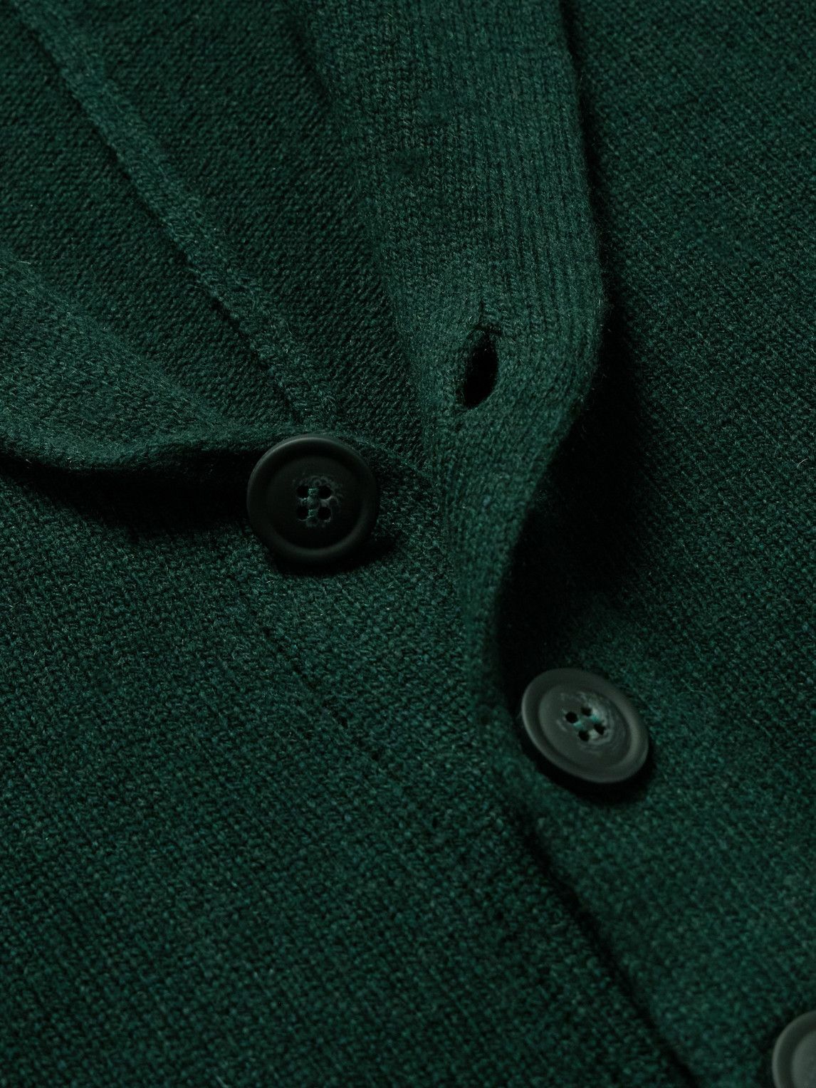 John Smedley - Rockford Shawl-Collar Recycled-Cashmere and Merino Wool-Blend Cardigan - Green