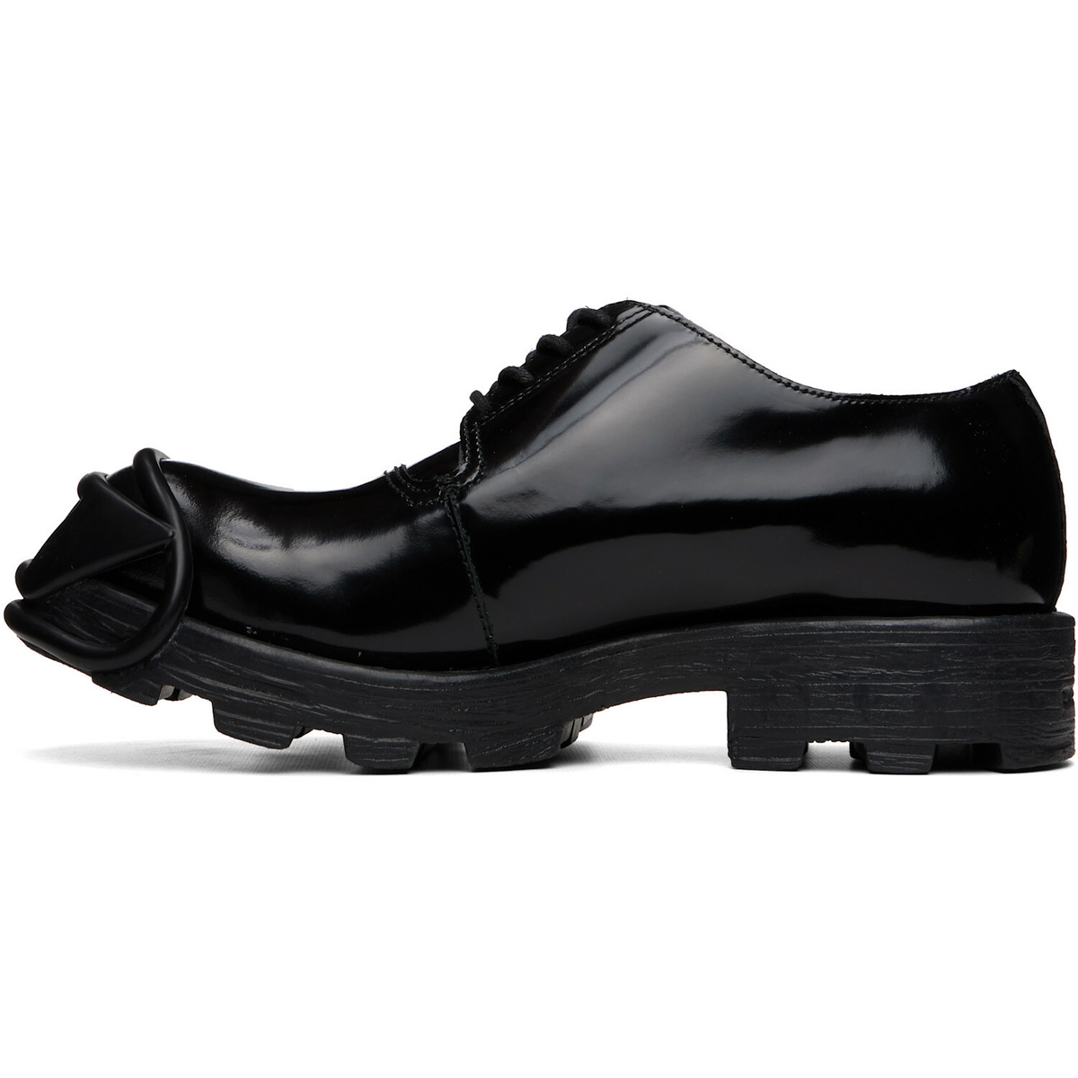 Diesel Black D-Hammer-Leather Lace-Up Oxfords