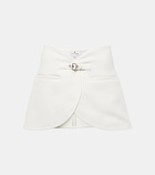 Courrèges Ellipse twill miniskirt