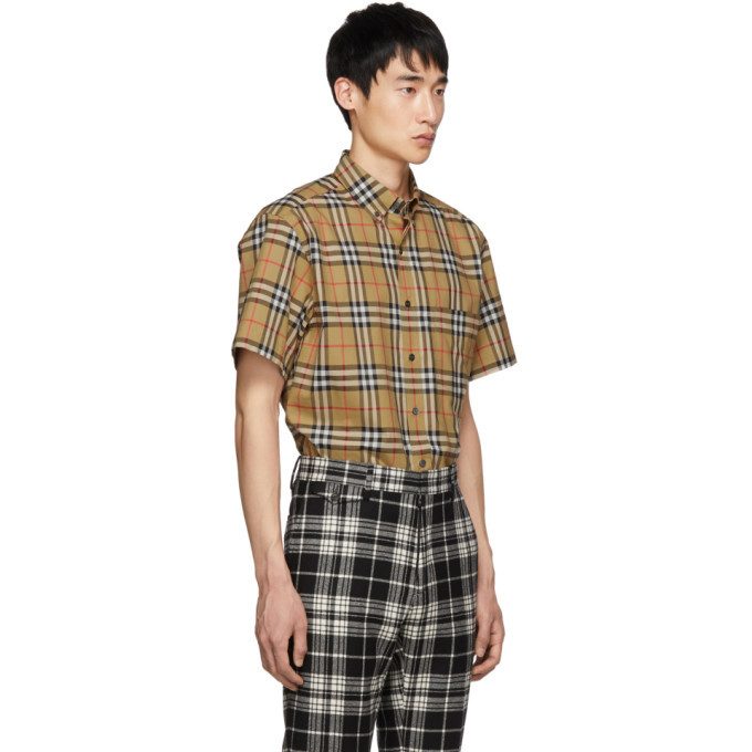 Burberry short-sleeve clearance vintage check shirt