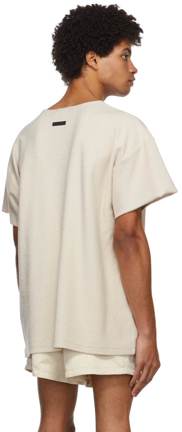 Fear of God Beige Inside Out Terry T-Shirt Fear Of God