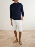 Altea - Cotton and Cashmere-Blend Sweater - Blue