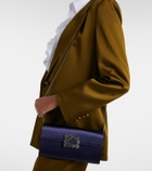Roger Vivier Efflorescence embellished satin clutch