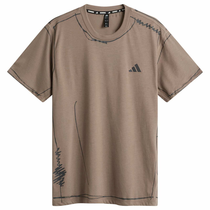 Photo: Adidas x Song for the Mute Running T-Shirt in Trace Brown