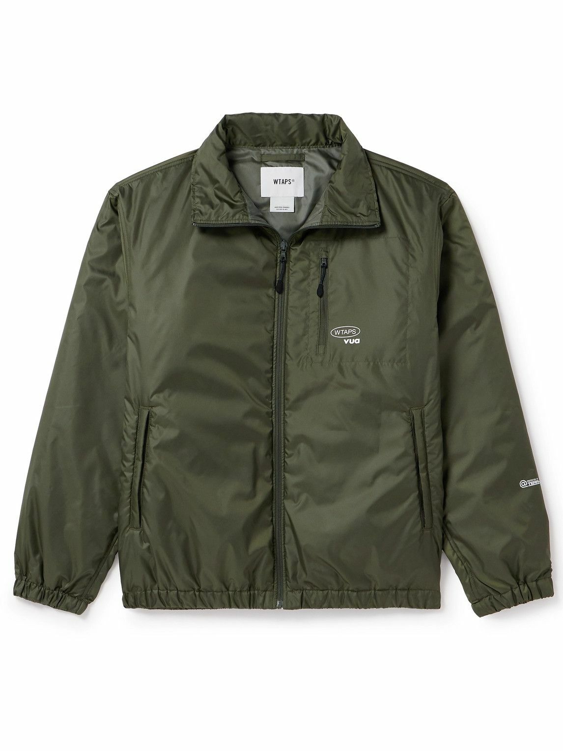 WTAPS - Logo-Print Padded Shell Jacket - Green