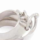 Jean Paul Gaultier Women's Multi Loops Ring in Silver