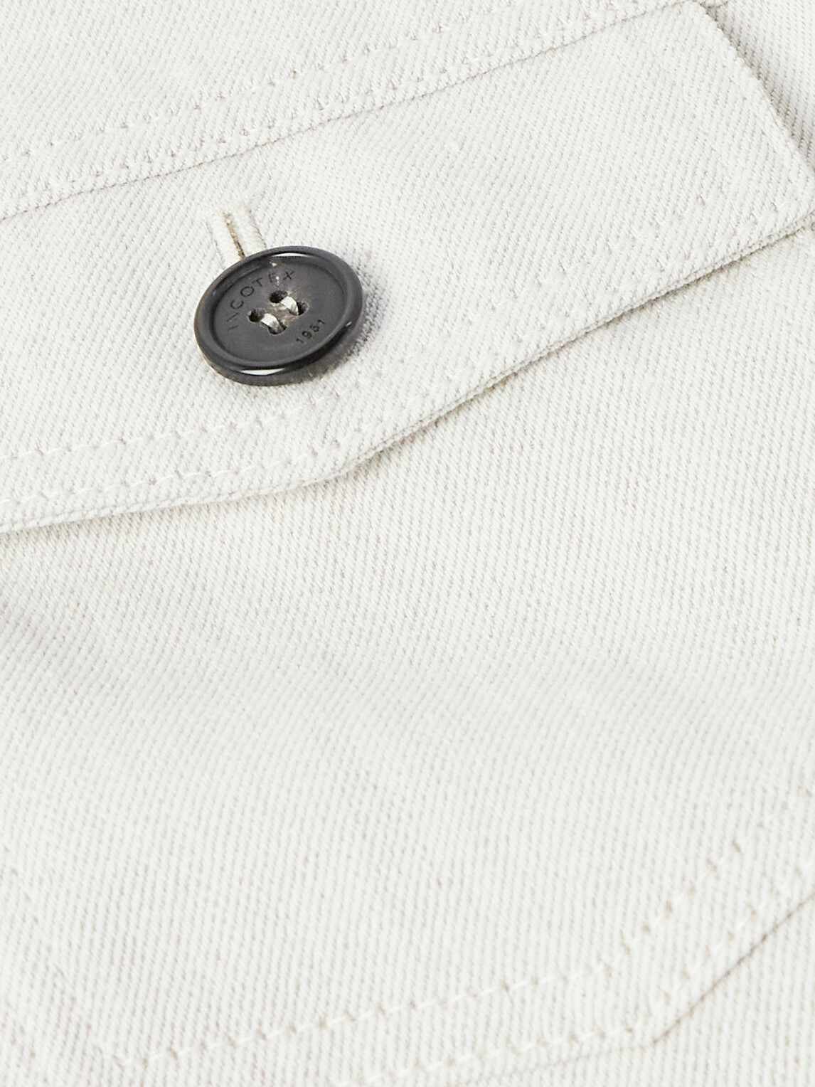 Slowear - Venezia 1951 Slim-Fit Cotton and Linen-Blend Twill Trucker Jacket - Neutrals