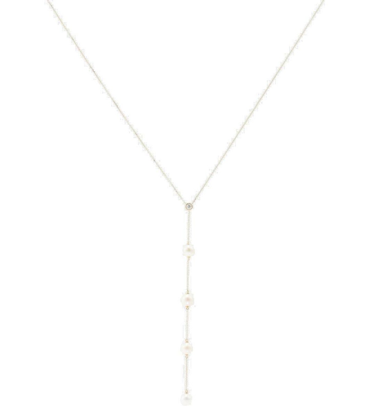 Photo: Mateo 14kt gold necklace with diamonds and pearls