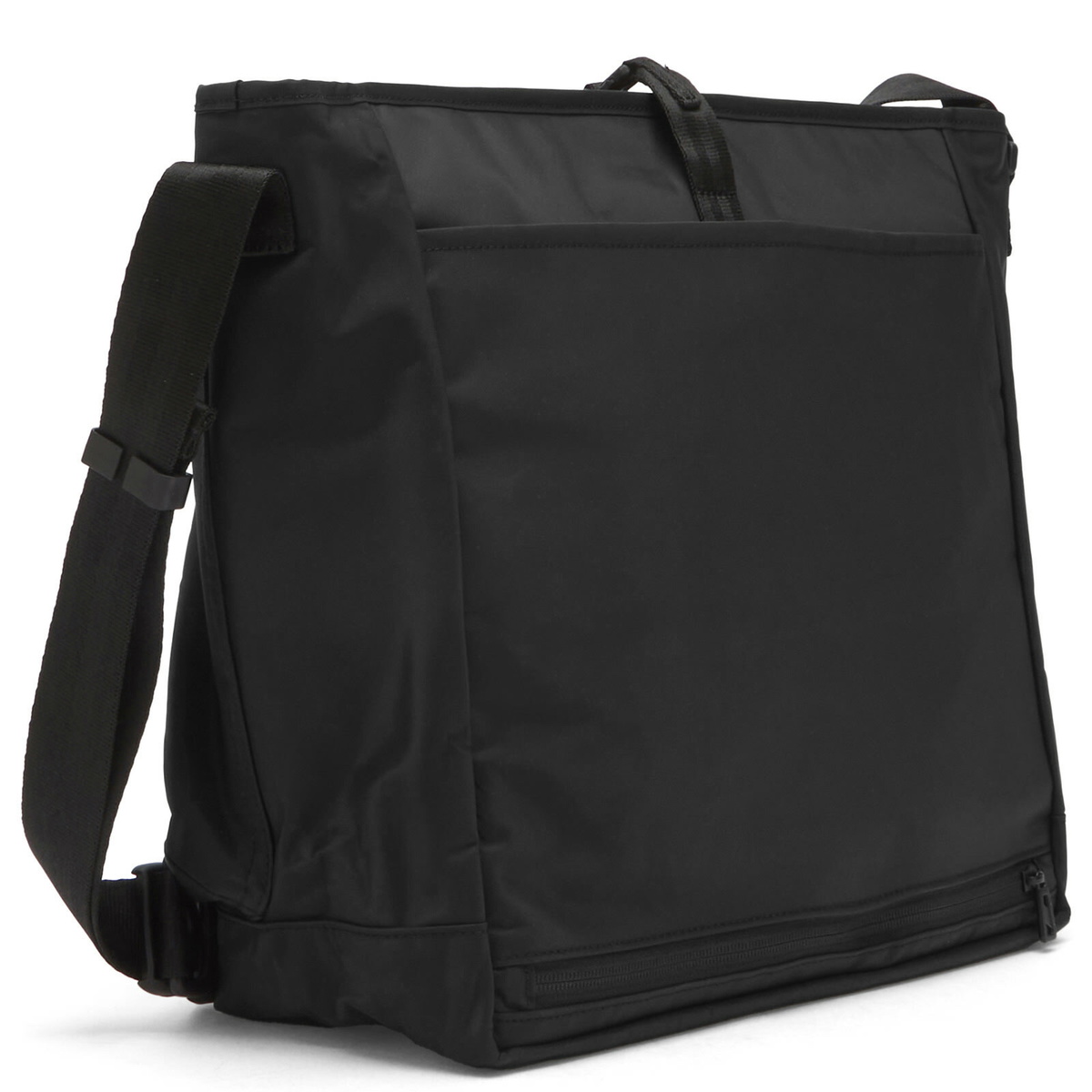 F/CE. Recycled Twill Courier Shoulder Bag in Black 