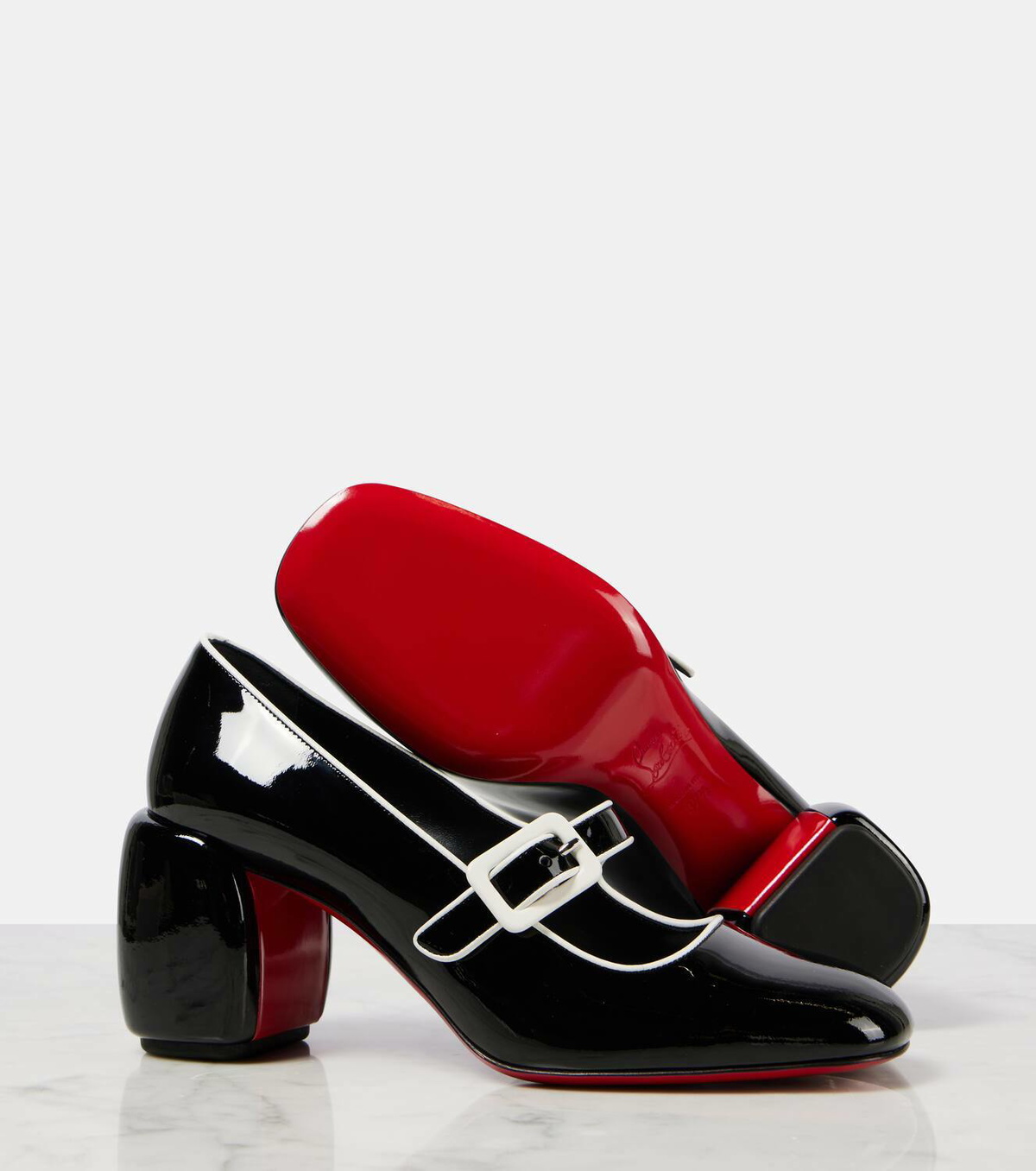 Christian Louboutin Minny Babe 70 patent leather Mary Jane