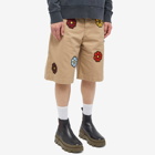 Moncler Men's Genius x JW Anderson Flower Short in Taupe